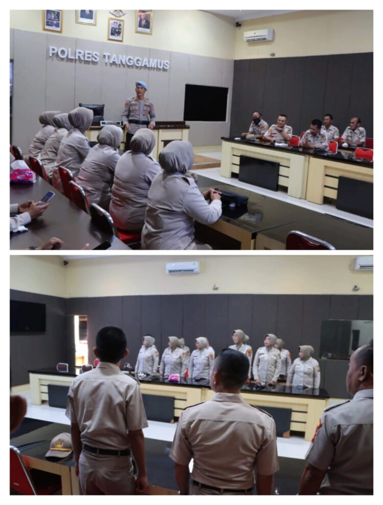 ASN Polri Polres Tanggamus Ikuti Sosialisasi Netralitas Pemilu 2024