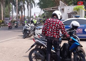 Satlantas Polres Tigaraksa Kabupaten Tangerang Operasi di Jalan Tidak Pasang Plang Tanda Razia Kendaraan”