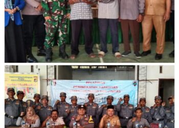 Pembinaan, Peningkatan Kapasitas Aparatur Pemerintah Dan Ketertiban desa Sekaligus Pemberian  Seragam Linmas Persiapan Pemilu Tahun 2024