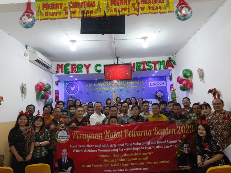 Perayaan Natal  Pewarna Pengurus Daerah Prov.Banten 2023  Berjalan Sukses dan Meriah