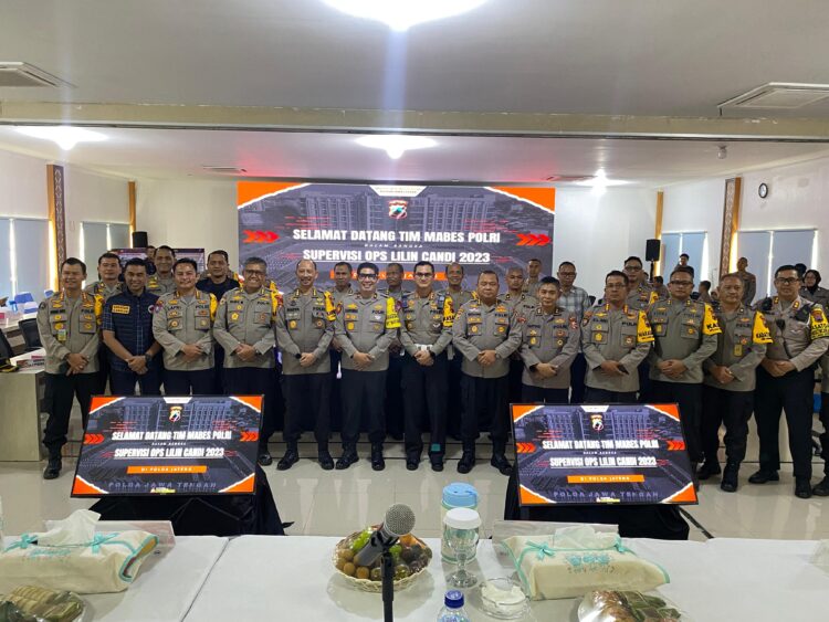 Polda Jateng Tertima Kunjungan Tim supervisi Ops Lilin Mabes Polri Di GT Kalikangkung