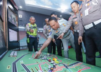 Amankan Pemilu, Satgas Preventif Operasi mantap Brata Polres Pringsewu Lakukan Patroli Di Berbagai Titik Strategis