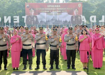 314 Polisi di Satker Mapolda Jateng Naik Pangkat