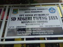 SD Negeri Uwung Jaya Kota Tangerang, Kelola Dana BOSP Tidak Transparan, Berpotensi Merugikan Keuangan Negara