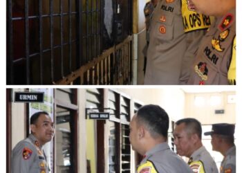 Kapolres Tanggamus Berikan Arahan Perdana dan Cek Ruang Pelayanan, Kebersihan Mako dan Ruang Tahanan