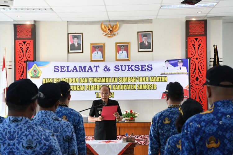Wakil Bupati Samosir Lantik Pejabat Administrator Dan Pengawas
