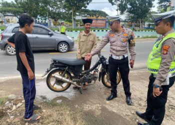 Penertiban Knalpot Bersuara Bising: Satlantas Polres Pringsewu Tindak Enam Pemotor