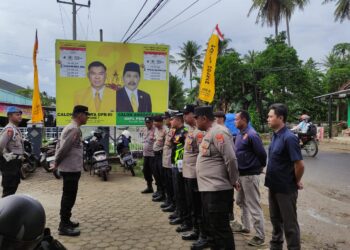 Satgas Operasi Mantap Brata Polres Pringsewu Amankan Tiga Titik Kampanye