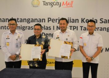 Buka Layanan Di Akhir Pekan, Imigrasi Tangerang Lakukan Penandatanganan Perjanjian Kerjasama (PKS) Gerai Paspor Tangerang City (Tangcity) Mall