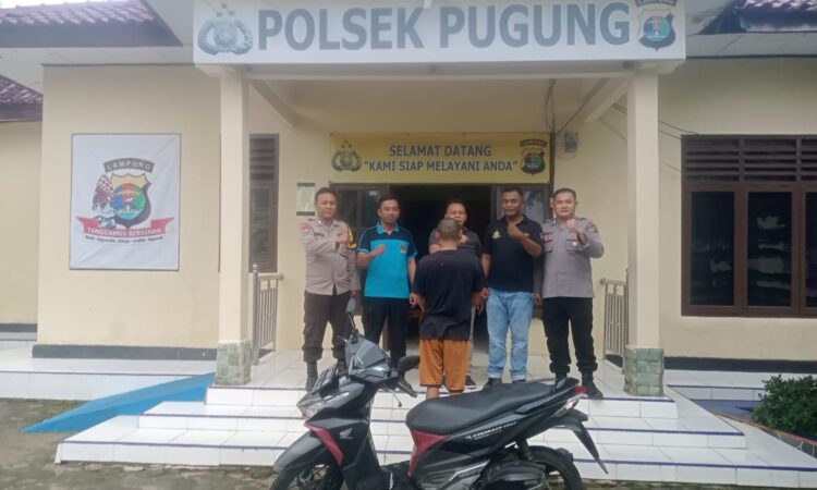 Polsek Pugung Berhasil Ungkap Kasus Pencurian Motor, Satu Tersangka Ditangkap dan Rekan Pelaku DPO