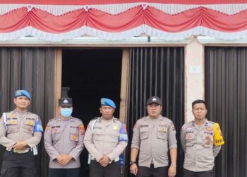 Patroli Darat, Air dan Objek Pemilu Polres Samosir di Hari Sabtu