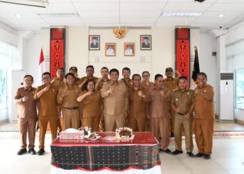 Pj. Bupati Paluta, Patuan Rahmat Syukur P. Hasibuan, S.STP., MM., Hadiri Acara Kenal Pamit Pergantian Jabatan Kapolres Tapanuli Selatan