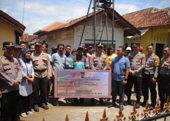 Polres Pringsewu Memberikan Bantuan Tiga Sumur Bor untuk Atasi Krisis Air