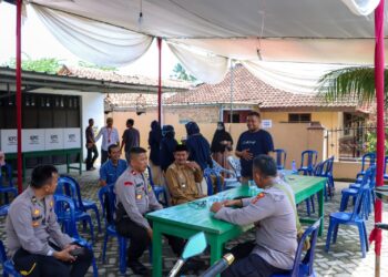 Antisipasi Gangguan Keamanan Jelang Pemilu 2024, Polres Pringsewu dan Sat Brimob Patroli Bersama