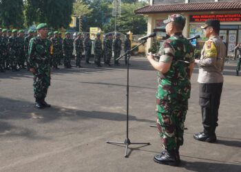 Wakapolres Pringsewu Hadiri Pemusnahan Kelebihan Surat Suara Pemilu 2024