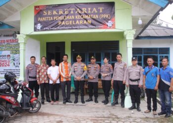 Pastikan Keamanan Logistik pemilu, Kapolres Pringsewu Cek Gudang PPK