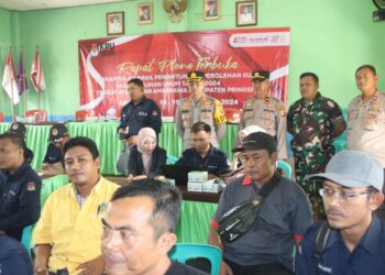 Polres Pringsewu Amankan Rapat Pleno Penghitungan Suara Pemilu 2024