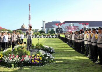 Kapolres Tanggamus Tinjau Pengamanan Pleno PPK Pemilu 2024 di Pulau Panggung dan Ulu Belu