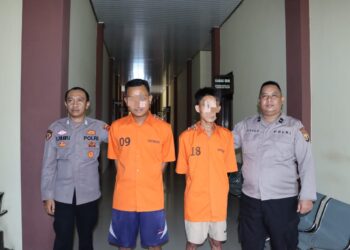 Oknum Satpam dan Pengedar Sabu Ditangkap Petugas Satnarkoba Polres Pringsewu