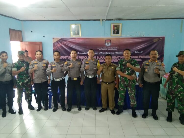 Patroli Dini Hari Polres Samosir Jaga Keamanan Objek Vital Pemilu 2024.