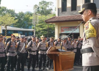 Ciptakan Keamanan Jelang Pemilu 2024, Polres Pringsewu, TNI dan Satpol-PP Lakukan Patroli Gabungan