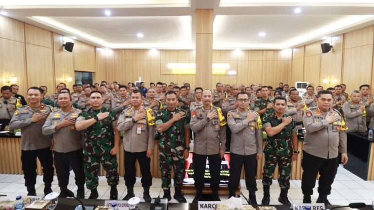 Polisi Amankan Kampanye Caleg Partai Buruh dan PSI di Pringsewu