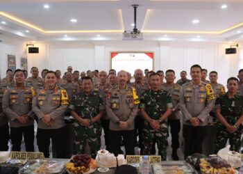 Polisi Amankan Kampanye Caleg Partai Buruh dan PSI di Pringsewu