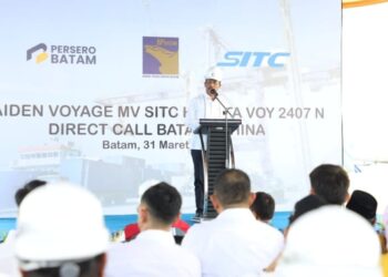 Kepala BP Batam Resmi Membuka Pelayaran SITC Hakata Voy 2407N