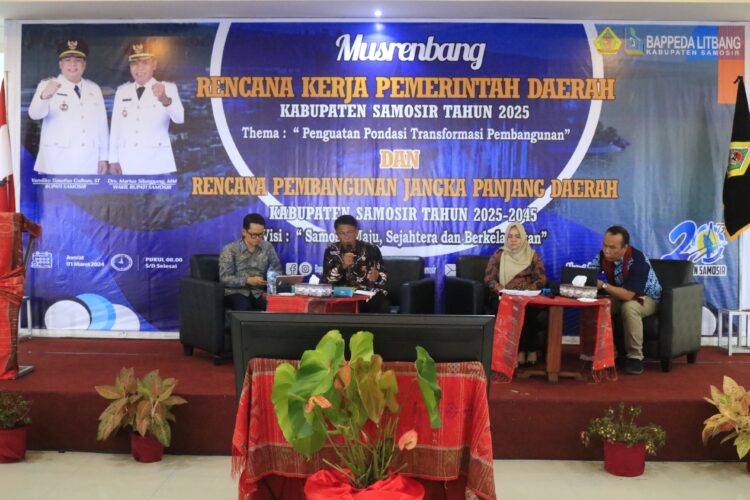 Bupati Samosir Buka Musrenbang RKPD Tahun 2025 dan RPJPD Tahun 2025-2045