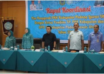 Tim Penggerak PKK Kabupaten Paluta Selenggarakan Rapat Koordinasi dengan OPD