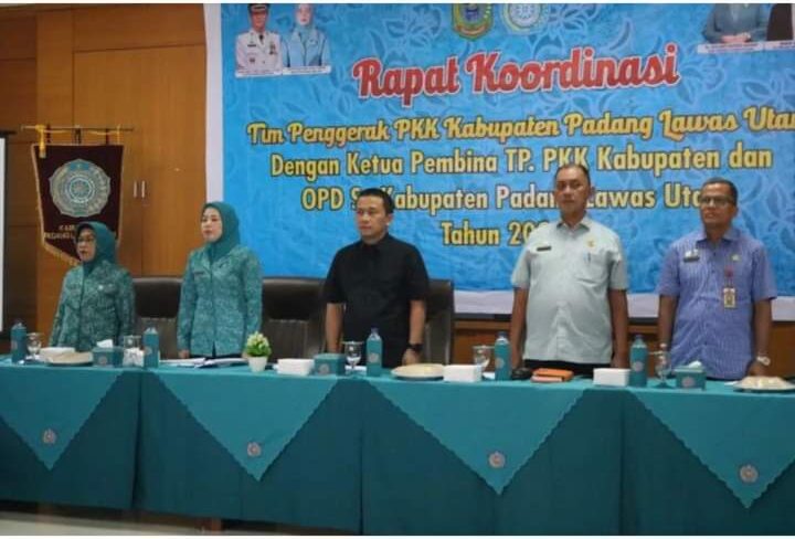 Tim Penggerak PKK Kabupaten Paluta Selenggarakan Rapat Koordinasi dengan OPD