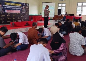 Satlantas Polres Purbalingga Berikan Terapi Pelajar Pelanggar Lalu Lintas