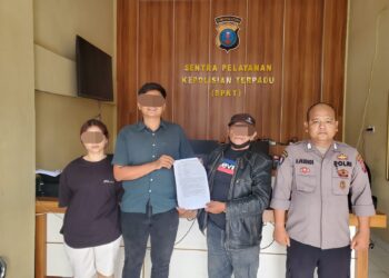 SPKT Polres Samosir Sukses Mediasi Kecelakaan Lalu Lintas di Bundaran Kota Pangururan”