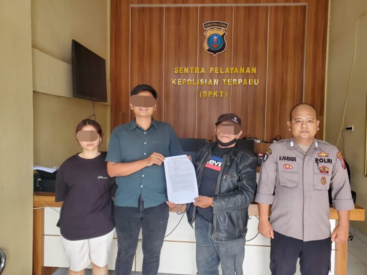 SPKT Polres Samosir Sukses Mediasi Kecelakaan Lalu Lintas di Bundaran Kota Pangururan”