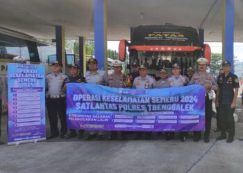 Jasa Raharja Trenggalek Berpartisipasi dalam Pelaksanaan Ramp Check  Menghadapi Operasi Ketupat Semeru 2024