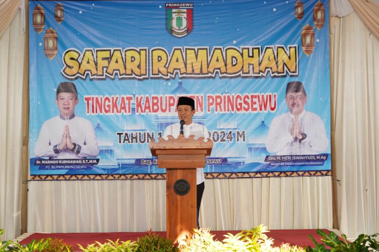 Pemerintah Kabupaten Pringsewu melakukan Safari Ramadan 1445 H Perdana di Masjid Al-Kirom