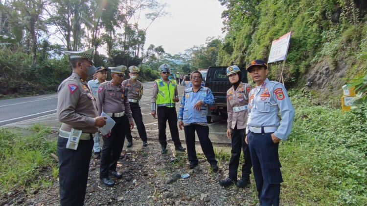 Ditlantas Polda Jateng Survei Lokasi Blackspot dan Troublespot di Purbalingga