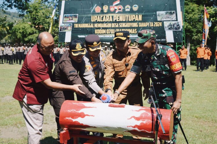 TMMD Sengkuyung Tahap 1 Tahun 2024 di Gunung Wetan Jatilawang Ditutup