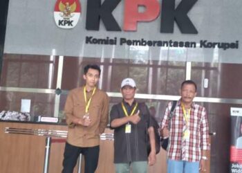 M-PERJAKON Kota banjar Sambangi KPK Srrahkan Bukti ke 2 kalinya, Dugaan Korupsi BBWS Citanduy,Kota Banjar – Jawa Barat