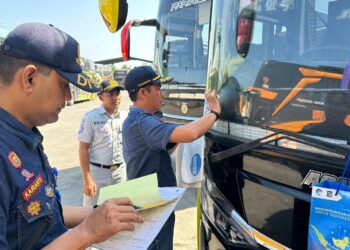 Sinergi Cegah Laka Lantas Angkutan Lebaran, Jasa Raharja dan Dishub Magetan Gelar Rampcheck