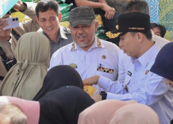 Pj.Bupati Pringsewu Tinjau Gerakan Pangan Murah