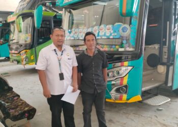 Pastikan Armada Mudik Gratis Bersama Jasa Raharja Aman dan Nyaman, Petugas Laksanakan Survey Kelayakan Armada