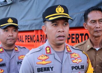 Tekan Angka Kecelakaan, Satlantas Polres Gresik Monev Blackspot dan Troublespot di Jalan Raya Duduksampeyan