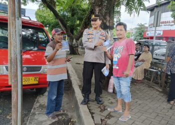 Polsek Kalimanah Sosialisasikan Operasi Keselamatan Lalu Lintas Candi 2024