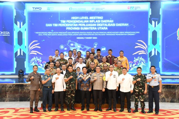 Bupati Samosir Hadiri Rapat Koordinasi Provinsi Tim Pengendalian Inflasi Daerah (TPID) dan Tim Percepatan Perluasan Digitalisasi Daerah (TP2DD) Provinsi Sumatera Utara