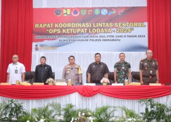 Raih Kesuksesan Operasi Ketupat Lodaya 2024, Polres Indramayu Gelar Rapat Koordinasi Lintas Sektoral