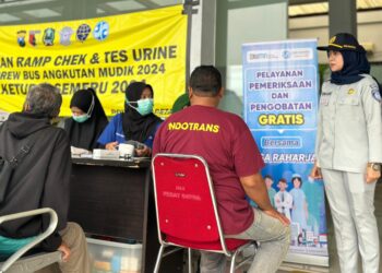 Pastikan Supir dan Kru Bus dalam Kondisi Sehat, Jasa Raharja Gelar Pengobatan Gratis