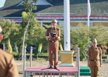 Usai Cuti Lebaran, Penjabat Bupati Pringsewu Pimpin Apel
