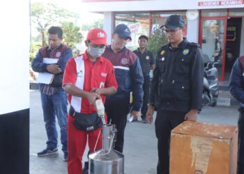 Lagi, Sat Reskrim Polres Indramayu dan DISKOPDAGIN Sidak SPBU