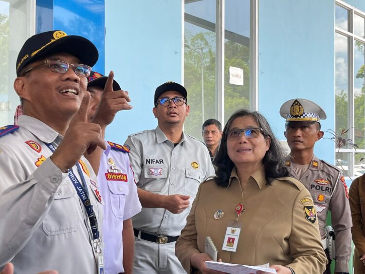 Sambut Libur Lebaran Forum Komunikasi Lalu Lintas dan Angkutan JalanKota Kediri Gelar Ramp Check di Terminal Tamanan Kediri